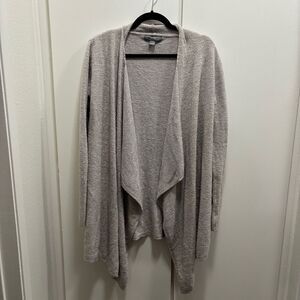 Barefoot Dreams CozyChic Lite Calypso Wrap Cardigan Sweater Gray Size S/M